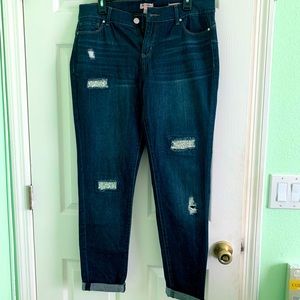 Juicy Couture skinny jeans with jeweled accents